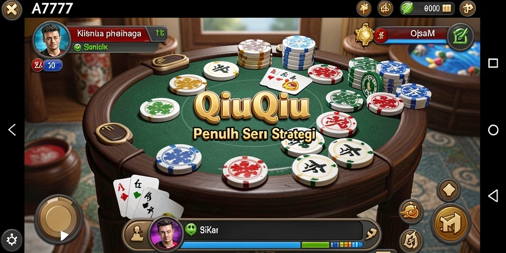 Screenshot gameplay QiuQiu yang menegangkan di A7777.