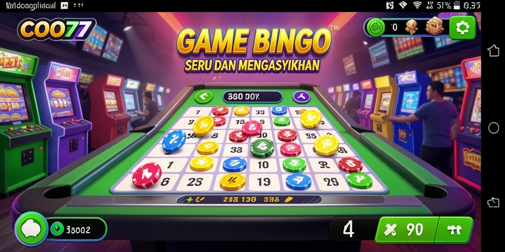 Tampilan gameplay COO77 yang mengasyikkan pada saat permainan Bingo.