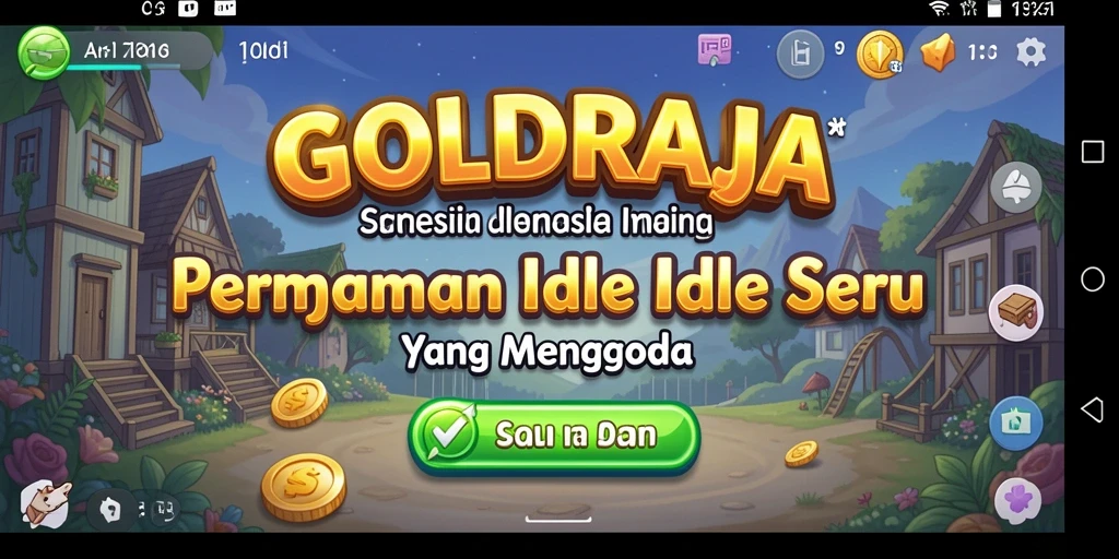 Tampilan gameplay GOLDRAJA yang menarik dan seru.