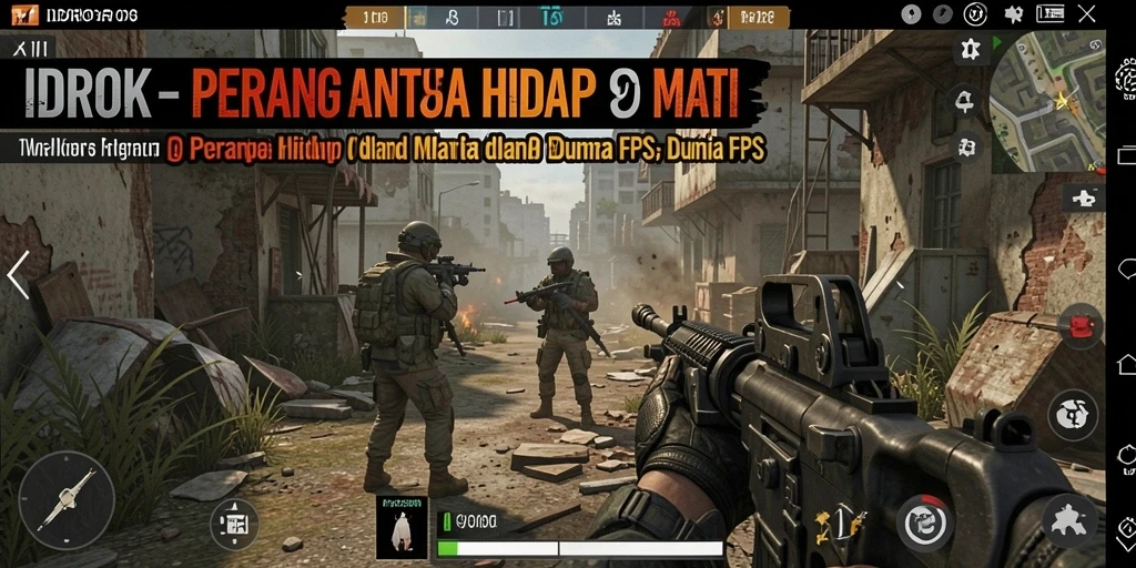Gameplay intens di IDROK menampilkan tembak-menembak yang seru.