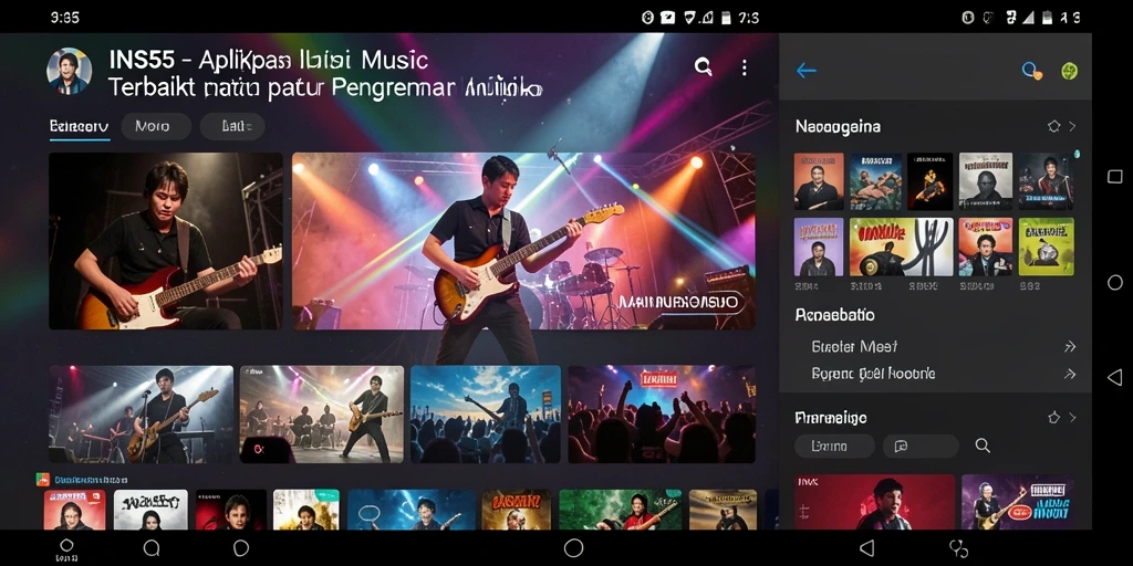 Tampilan gameplay INS55 dengan interaksi musik yang seru.