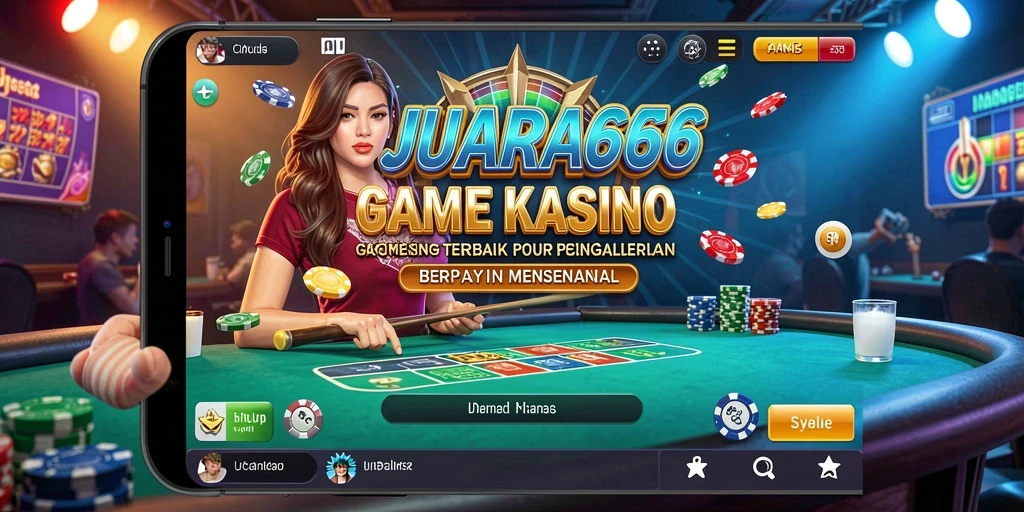 Tampilan gameplay JUARA666 yang seru dengan berbagai pilihan permainan kasino.