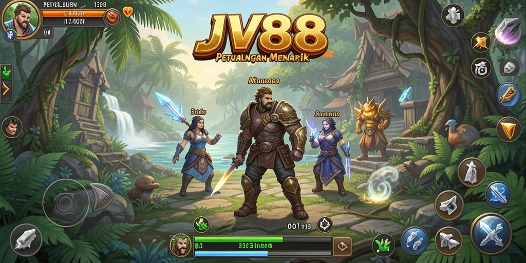 Gameplay JV88 yang menarik dan penuh warna dalam dunia RPG.