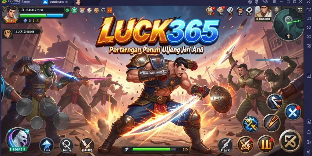 Tangkapan layar LUCK365 menampilkan aksi pertarungan yang mendebarkan.