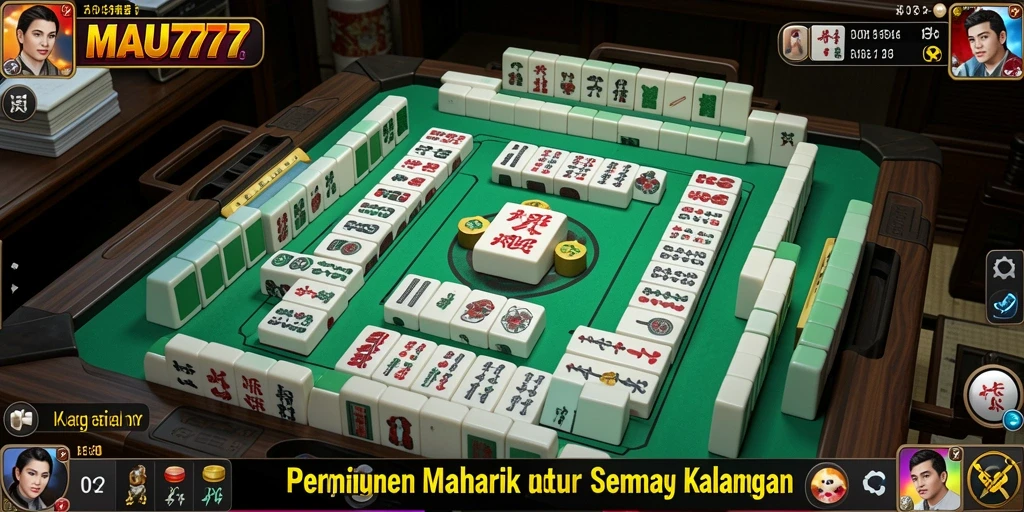 Gameplay seru dari MAU777 yang menghadirkan Mahjong klasik.