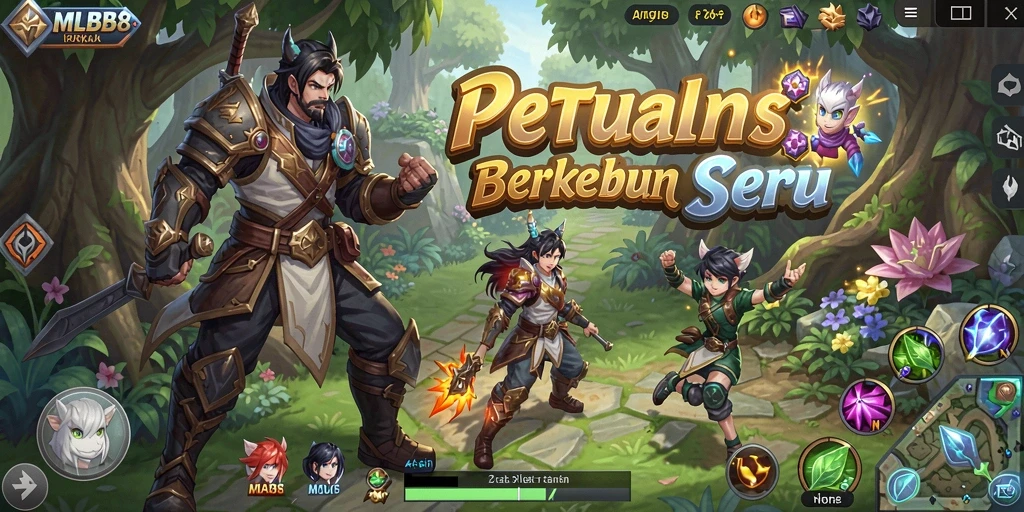 Tangkapan layar gameplay <strong>MLBB8</strong> menunjukkan petualangan berkebun yang seru.