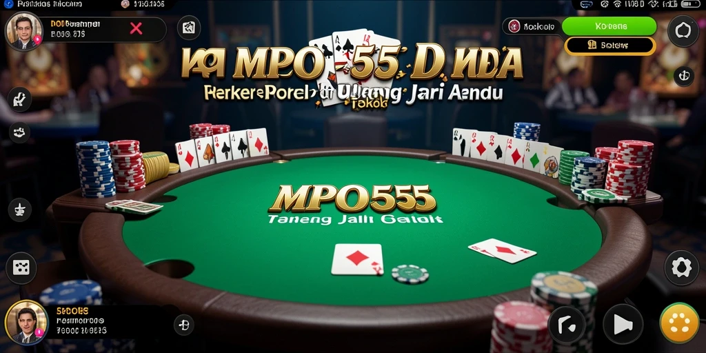 Screenshot MPO555 menampilkan aksi seru permainan poker.