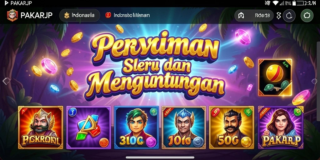 Tampilan gameplay Slot yang menarik dan menghibur di PAKARJP.