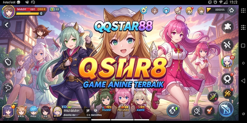 Tampilan gameplay yang menarik dalam QQSTAR88 dengan karakter anime.