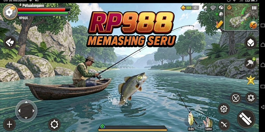 Gameplay mendebarkan dari RP888 saat menangkap ikan di lautan.
