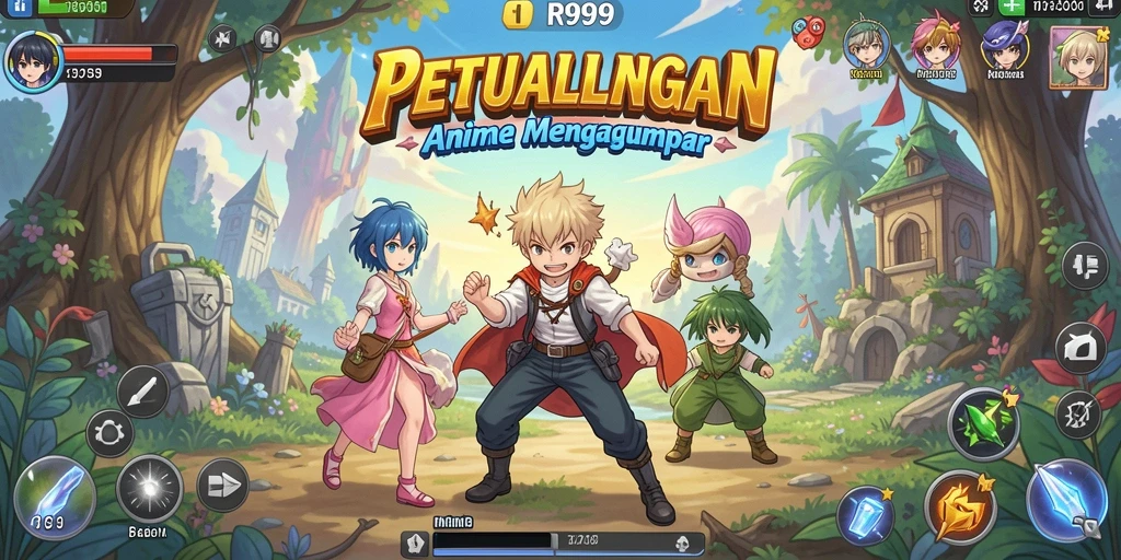 Tampilan gameplay menarik dari game Anime RR999.