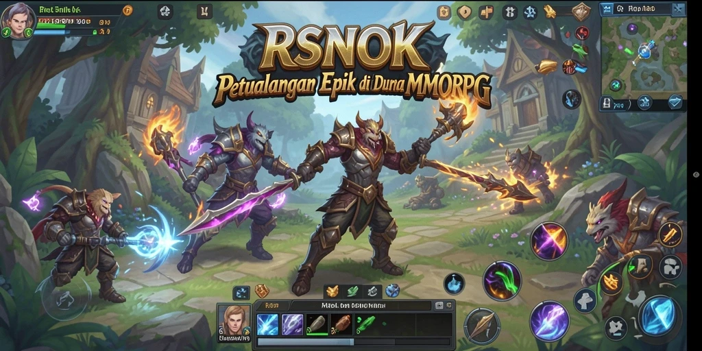Tangkapan layar gameplay RSNOK menampilkan pemain dalam pertempuran seru.