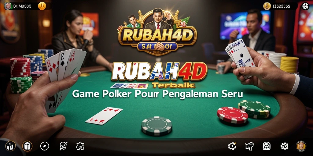 Tangkapan layar RUBAH4D menampilkan gameplay poker yang seru dan interaktif.
