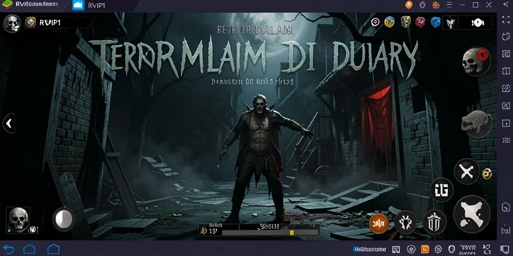 Gameplay RVIP1 yang menegangkan di rumah berhantu.
