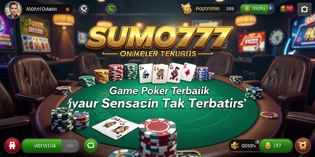 Screenshot gameplay poker yang menampilkan aksi mendebarkan.