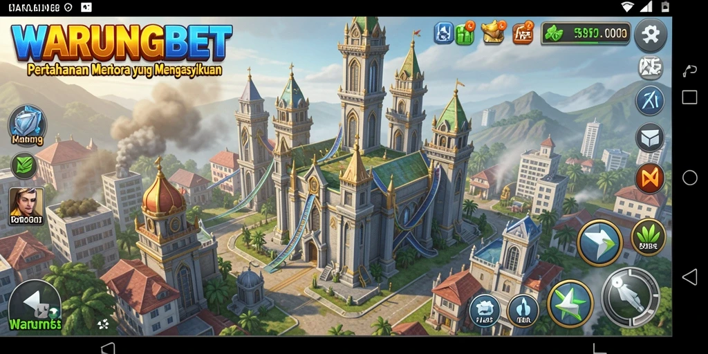 Tampilan gameplay <strong>WARUNGBET</strong> dalam aksi Tower Defense yang menegangkan.